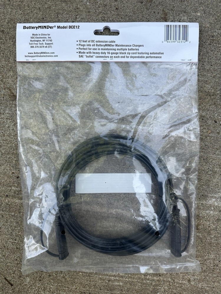 BatteryMINDer DCE12 12ft. DC Extension Cable