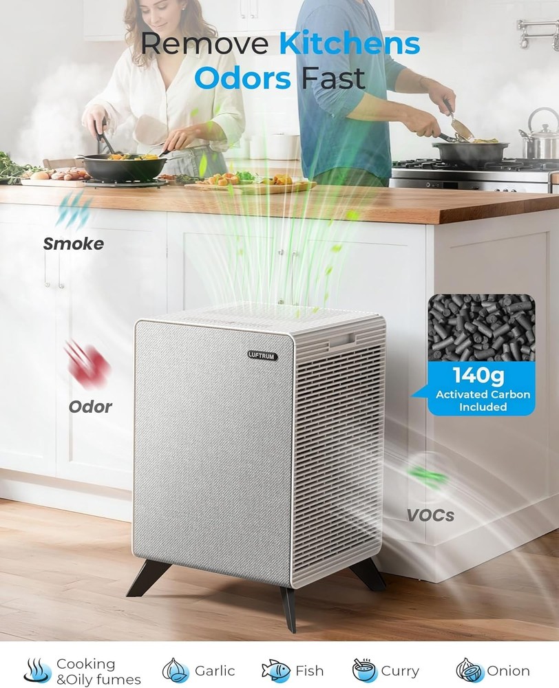 Air Purifier HEPA Smoke Cleaner