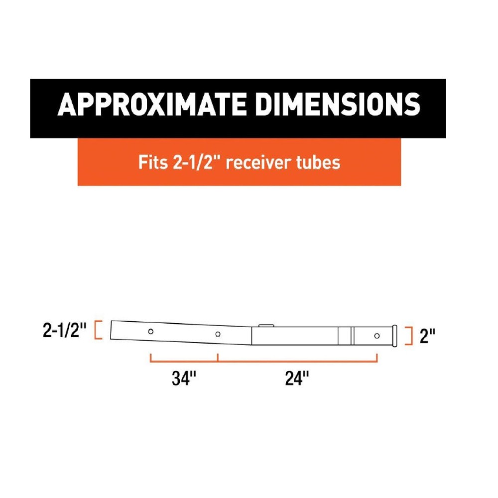 Curt 45048 Receiver Tube Adapter