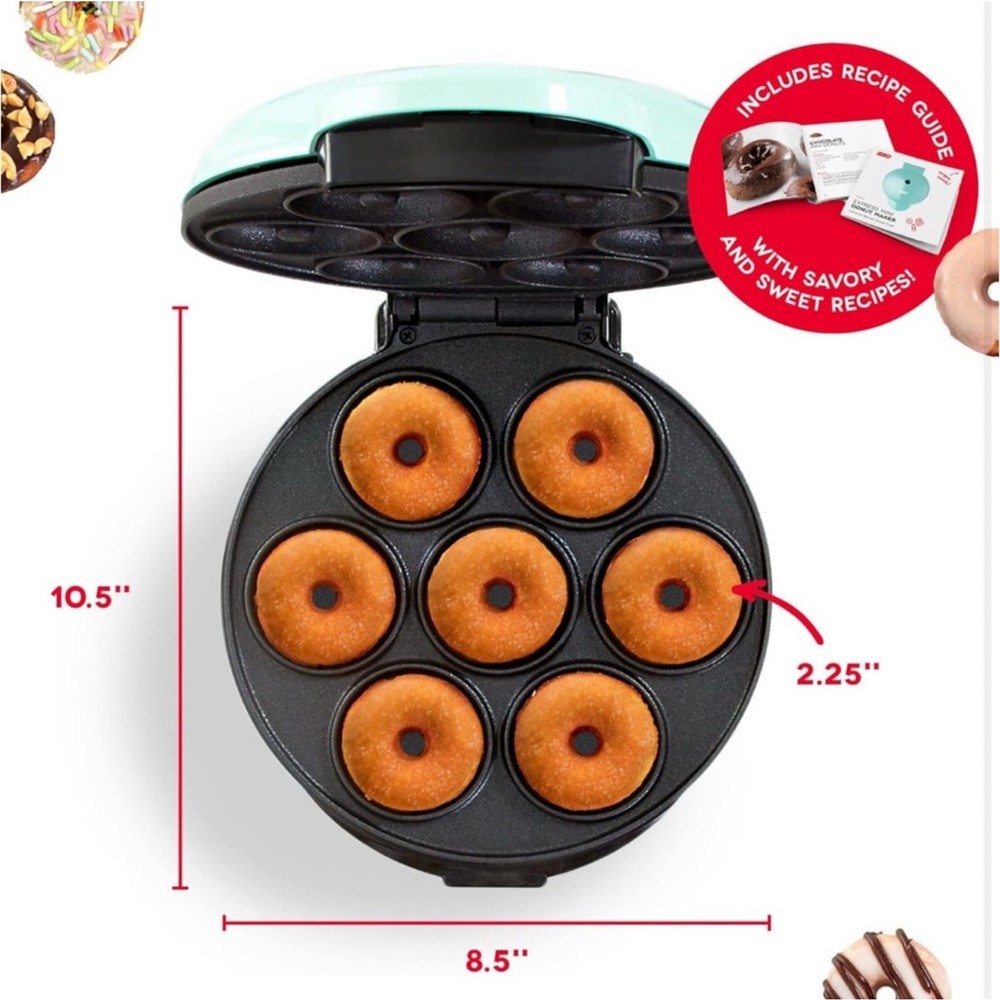 Dash Express Mini Donut Maker NEW IN BOX Donuts Baking Appliance