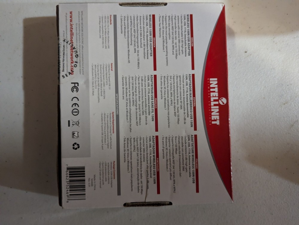 Intellinet Wireless 150N USB Adapter (524698)