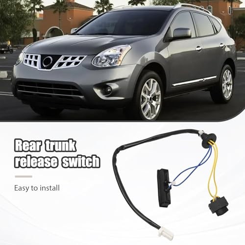 25380-JM00A Rear Trunk Switch Tailgate Lid Release Switch, Replacement for