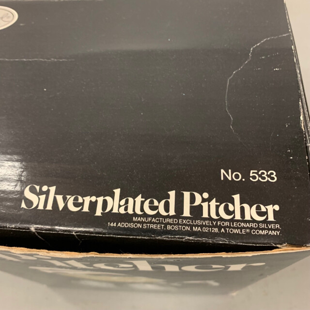 Leonard Silver Plated Pitcher