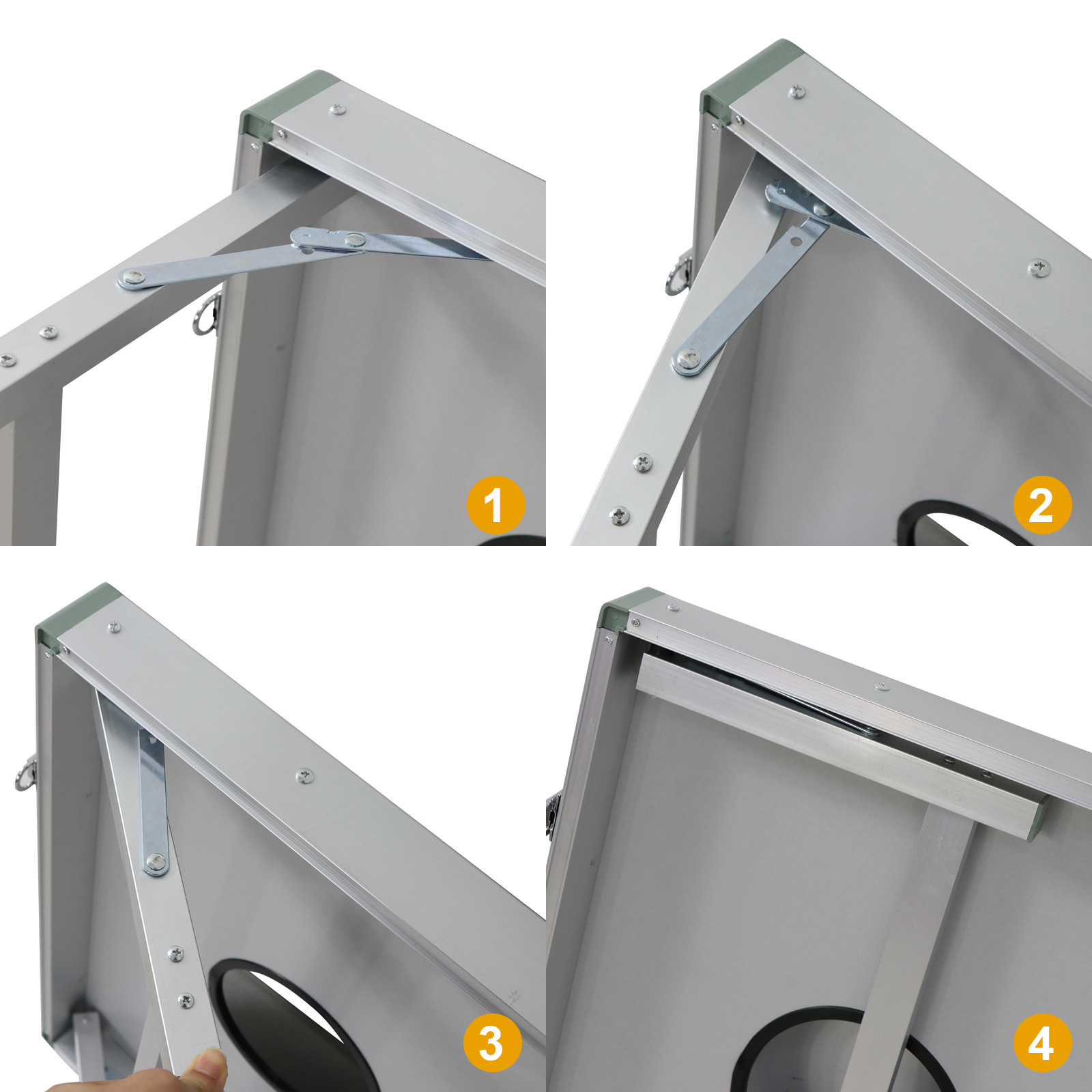 CornHole Bean Bag Toss Game Set Aluminum Frame W/ Carrying Case Portable Design