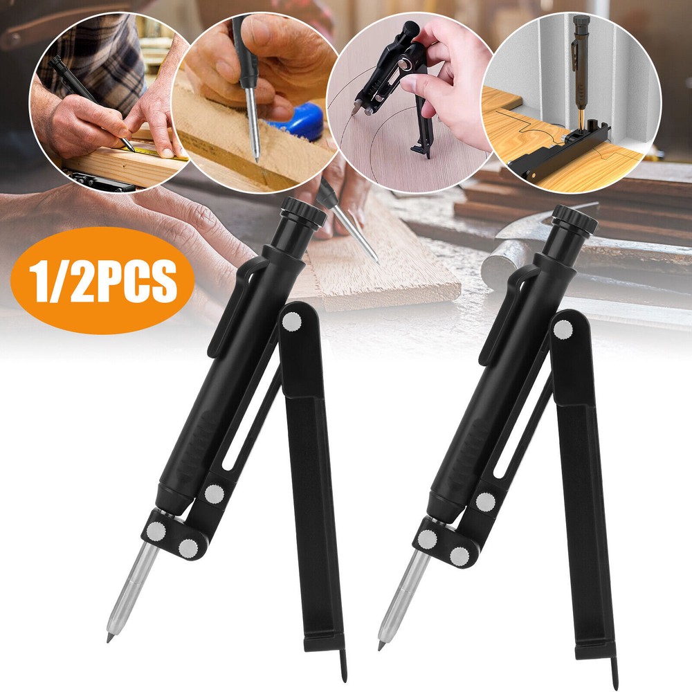1/2x Multi-function Scribing Tool Adjustable Precise Woodworking Measuring Gauge