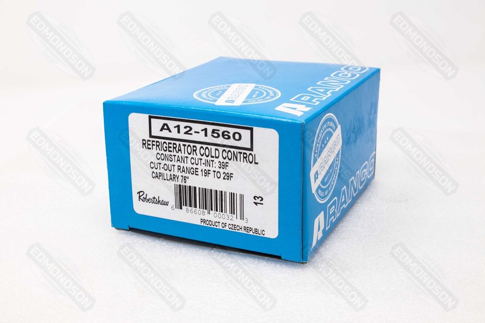 Ranco A12-1560 Constant Cut-in Cold Temperature Control, 39°F