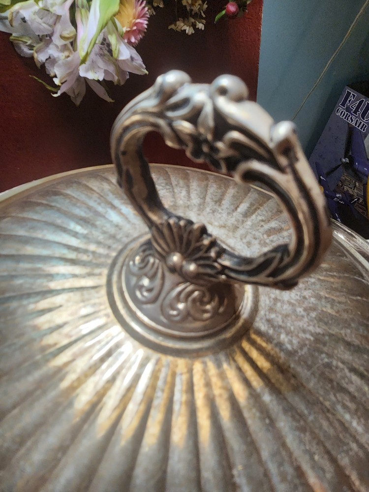 Silver Vintage Serving Pan