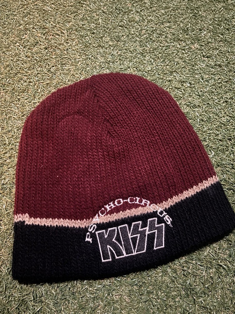 Vintage 1997 Kiss Psycho Circus Beanie Skull Cap Original