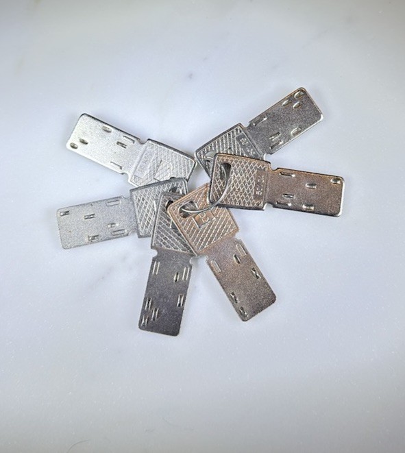 Sharp ER- Series Cash Register Keys FLAT (6) - A/B/D/D/E/E - Free Shipping