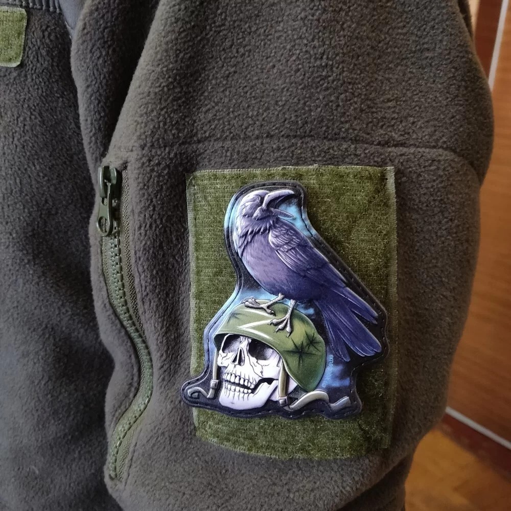 Ukraine Military Army patch Tactical PVC patch "Raven"