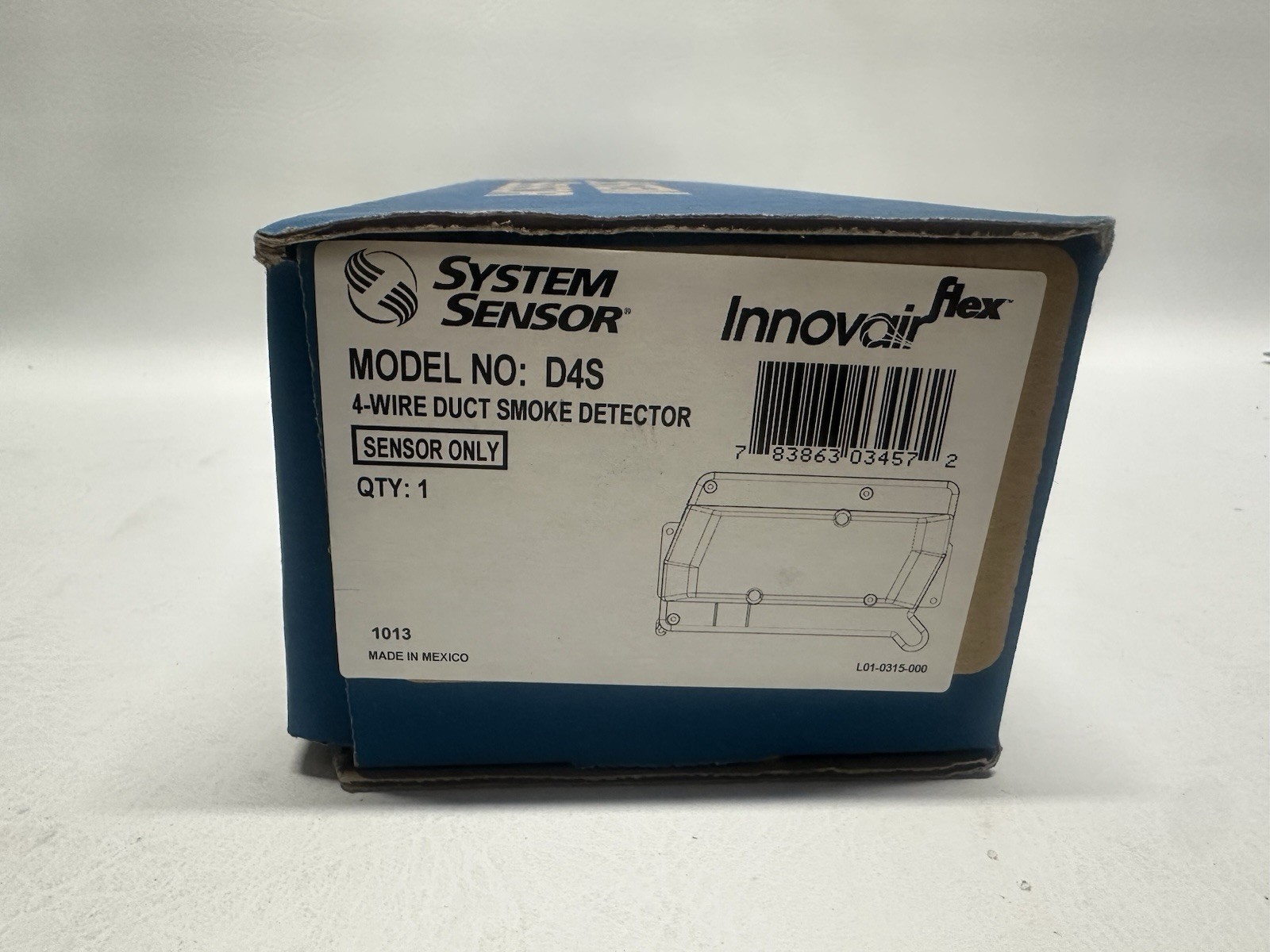 New System Sensor D4S Wire Duct Smoke Detector