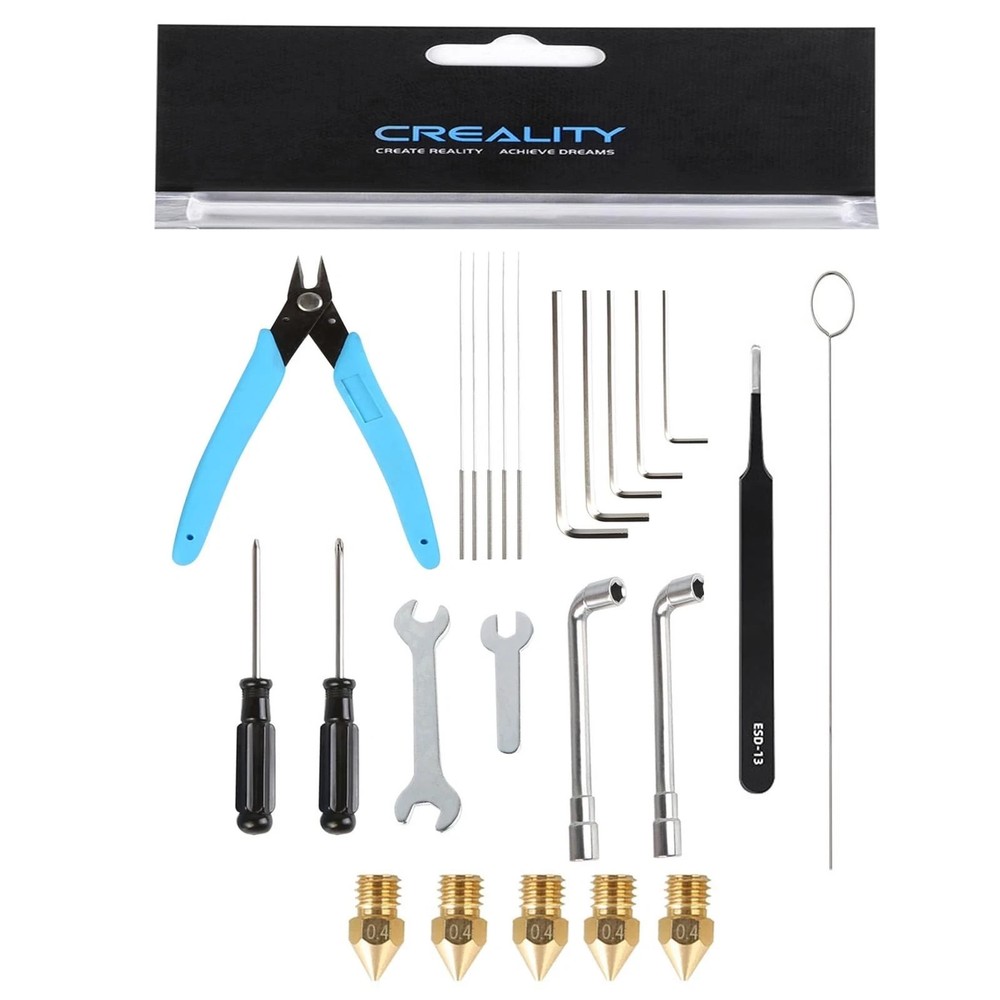 Creality 3D Printer Tool Kit Includes Clog Removal and Printing Accessories NEW