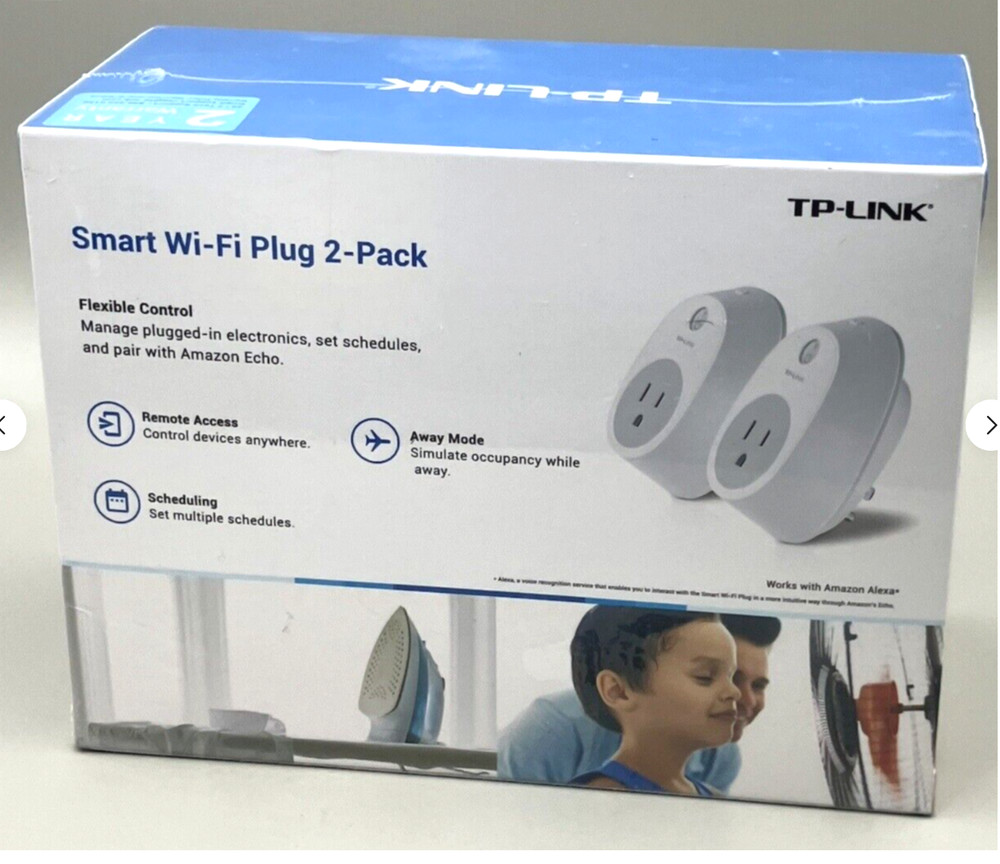 TP-Link Smart WiFi Plug 2-PACK HS100 Alexa Google Home Remote Control Outlet Ech