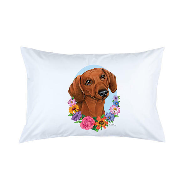 Dachshund Red Micro Fiber Pillowcase