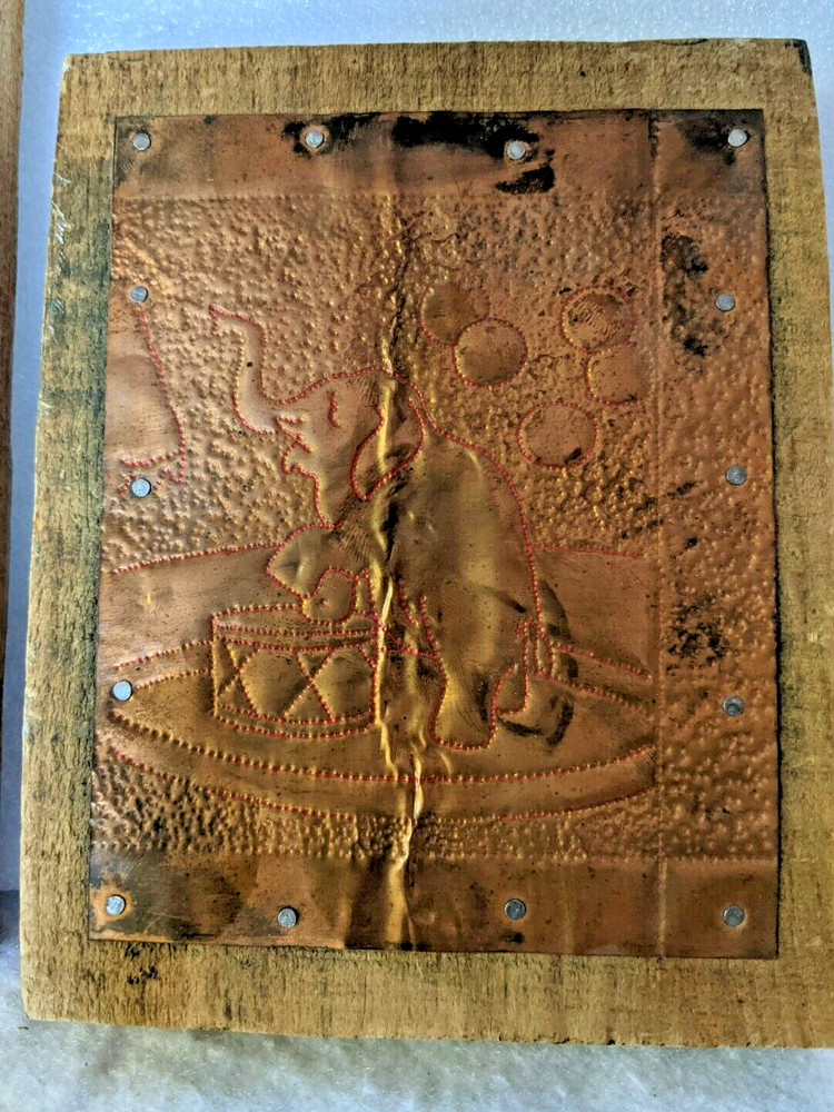Copper Folk Art. Punch Prints