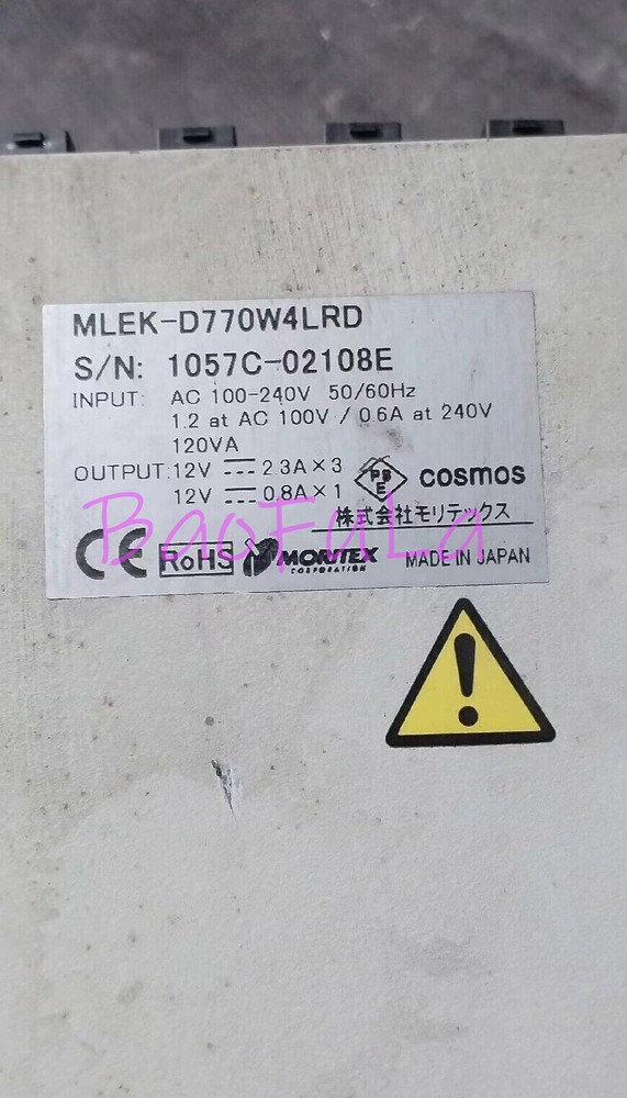 1PCS USED MORITEX MLEK-D770W4LRD light source controller