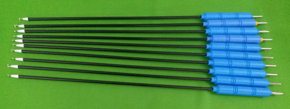 10pc Laparoscopic J-Hook 5mmx330mm Laparoscopy Endoscopy Surgical Instruments