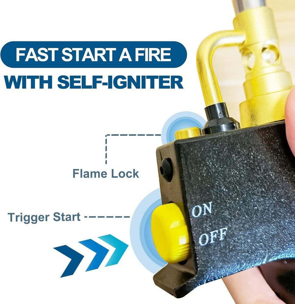 Mapp Propane Torch Head TS8000 Trigger Start Welding Brazing Torch Welding Flame