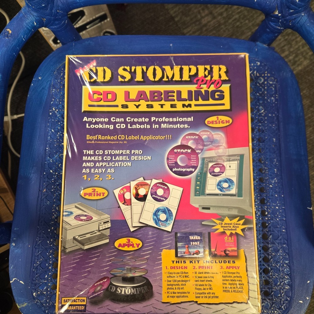CD STOMPER PRO CD LABELLING SYSTEM NEW AND UNSEALED