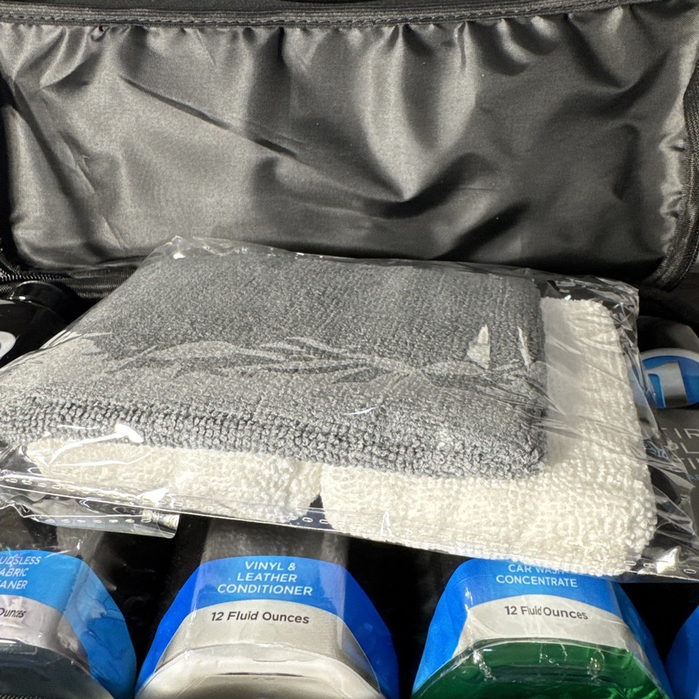 First Place Finish Car Care System Kit 5 12 oz. Bottle Set & Microfiber Cloth