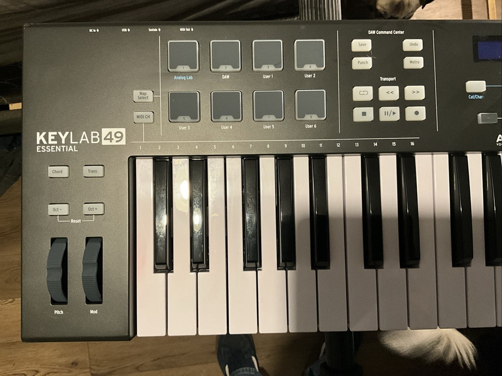 Arturia KeyLab Essential 49 MIDI Controller – With Proline Stand + USB Cable