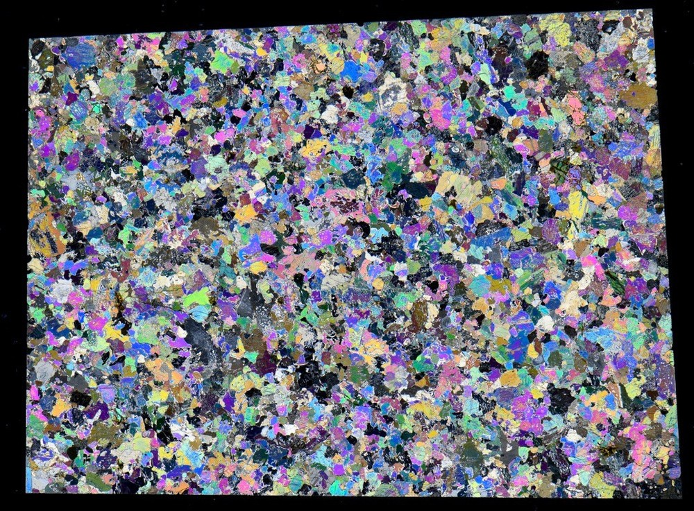 rare MAGMATITE volcanic rock thin section STUNNING microscope slide