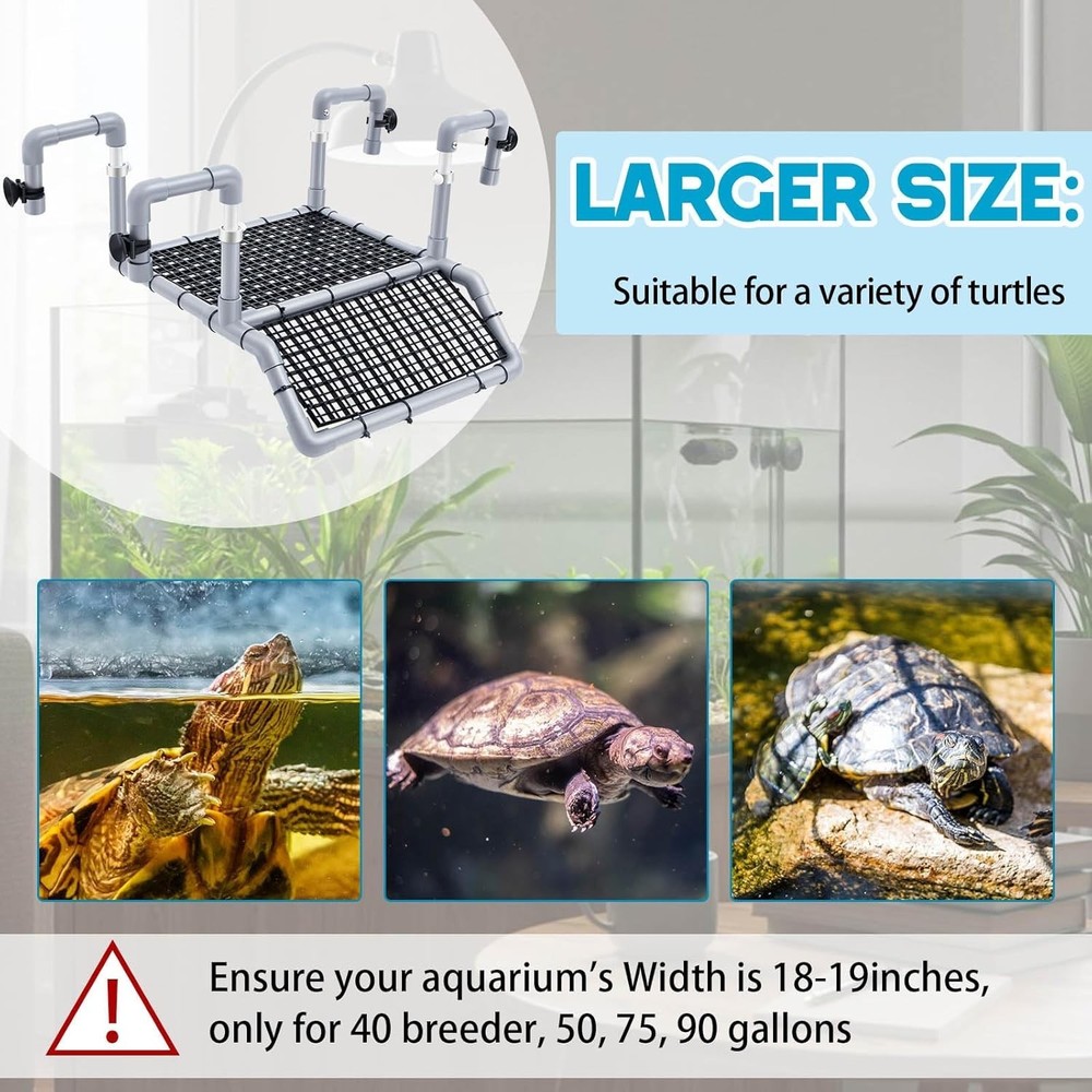 Transform Your Aquarium with Adjustable Turtle Basking Dock for Healthy Turtles