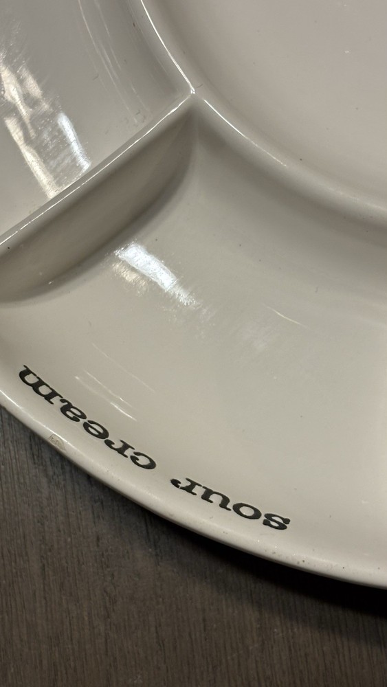 Large mud pie serving Platter For Taco’s 14 In