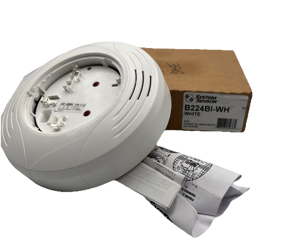 New System Sensor B224BI-WH Base White