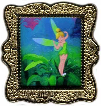 Disney DLR Eric Robison Tinker Bell #3 Gold Frame Pin