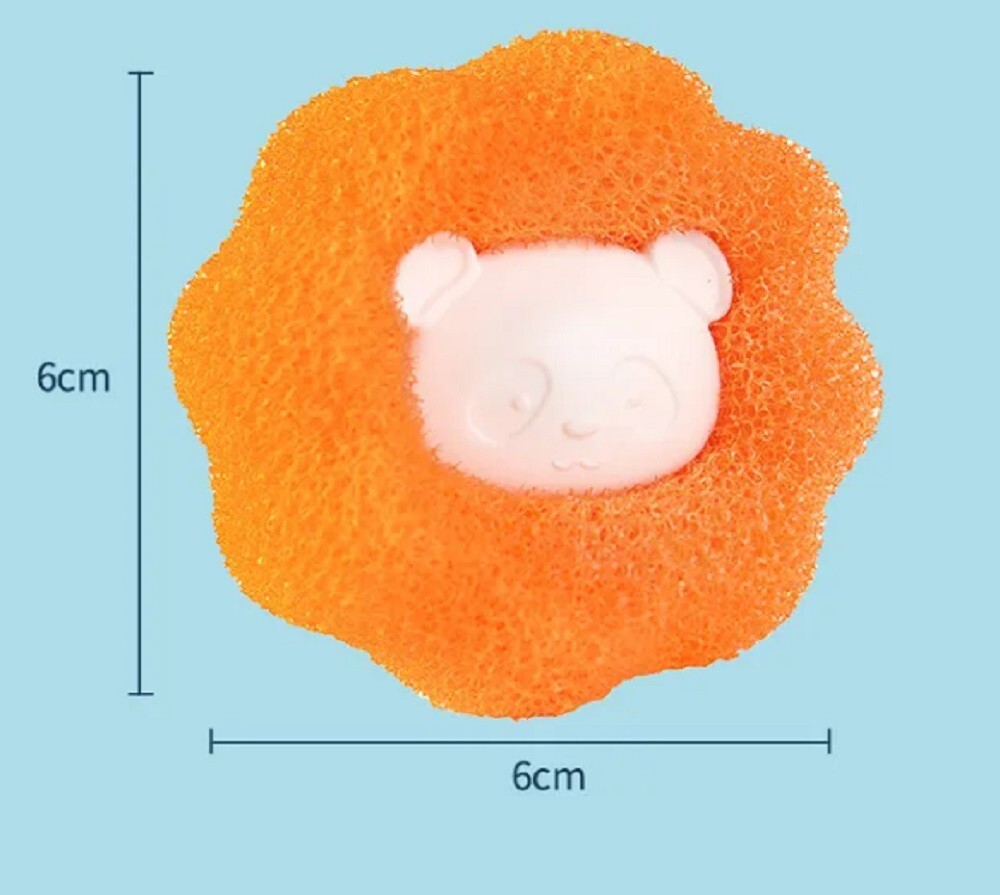 8 Ps Pet Hair Remover Ball-Reusable Laundry Sponge Dryer Anti-Winding Adsorption