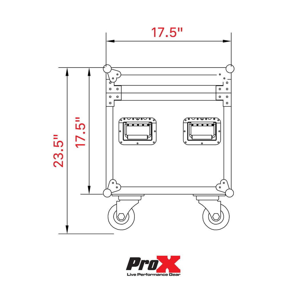 Prox Utility Multipurpose Trunk ATA Road Case with Wheels