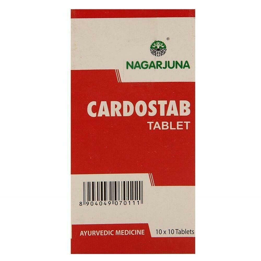 Nagarjuna Cardostab (100 Tablets) 100% Herbal Formula Tablets