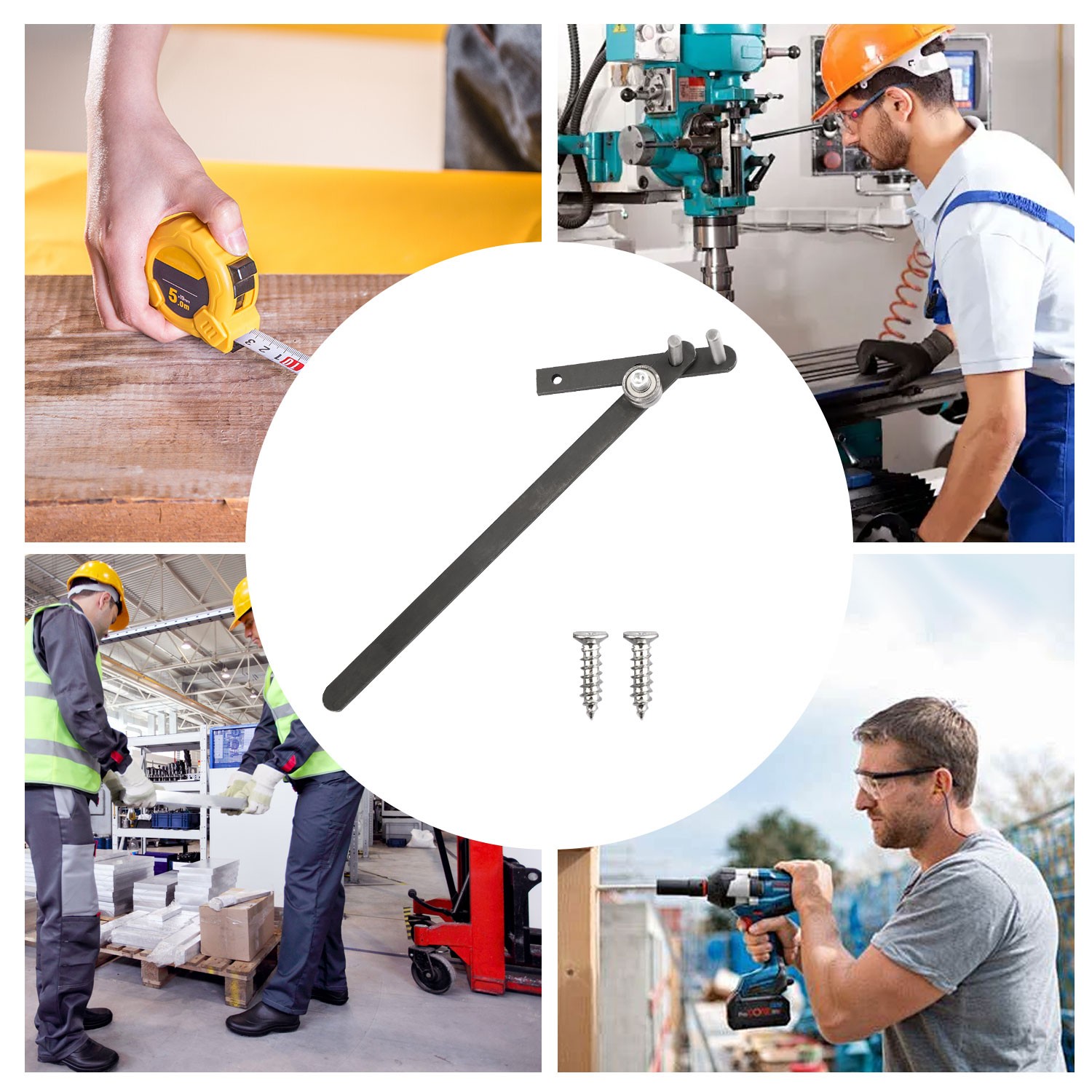 Heavy Duty Manual Steel Bar Bender Bearing Steel U‑Shape & Right Angle Bend Tool