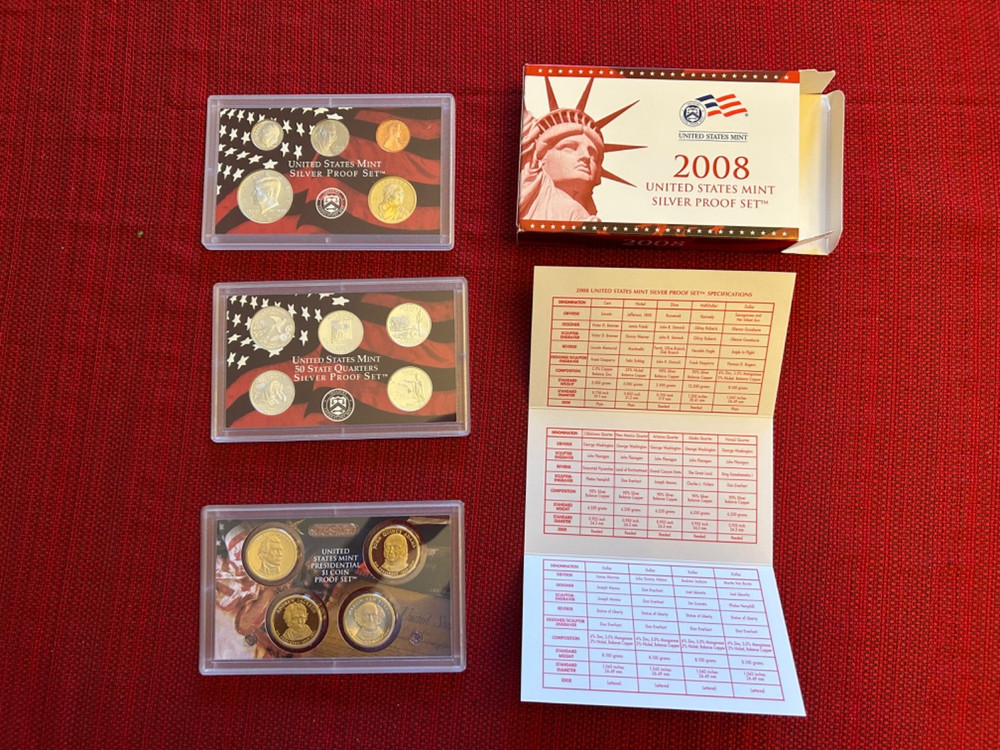 2008 US Mint Silver Proof Set