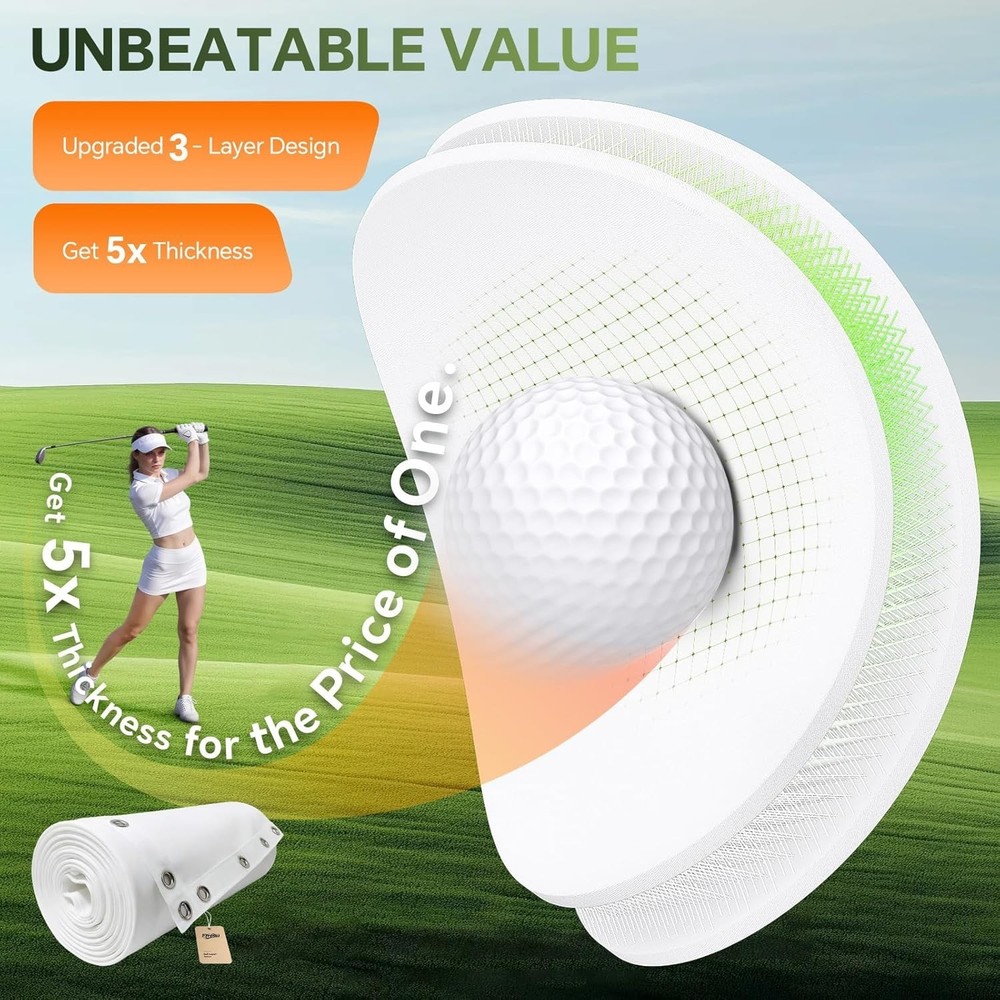 Golf Simulator Impact Screen for Home&Garage Training, Indoor Practice Screen..
