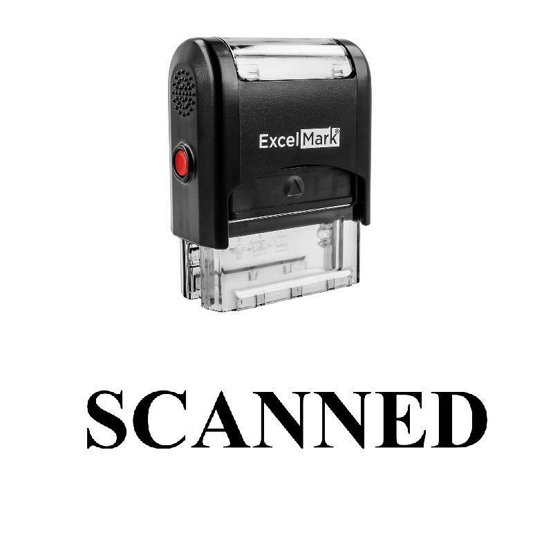 SCANNED Stamp - Self-Inking / Black
