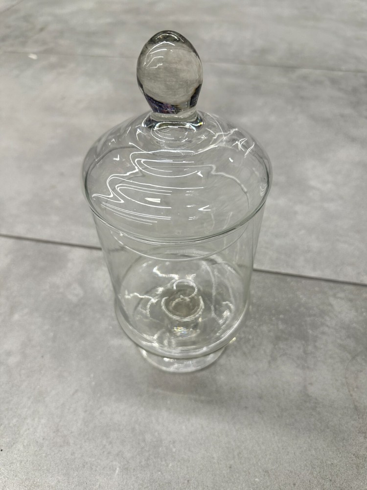 Glass candy jar