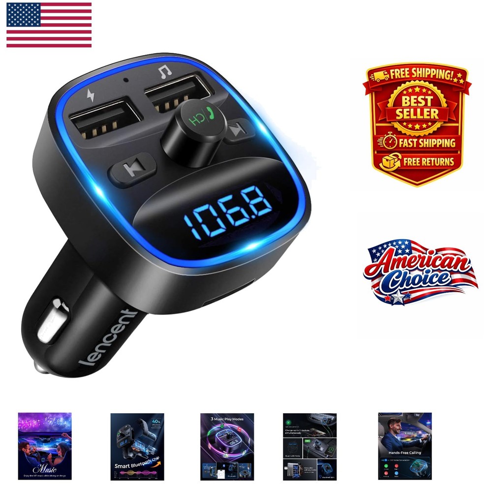Ultimate Car Audio Solution: Bluetooth FM Transmitter with Charging & Navigation