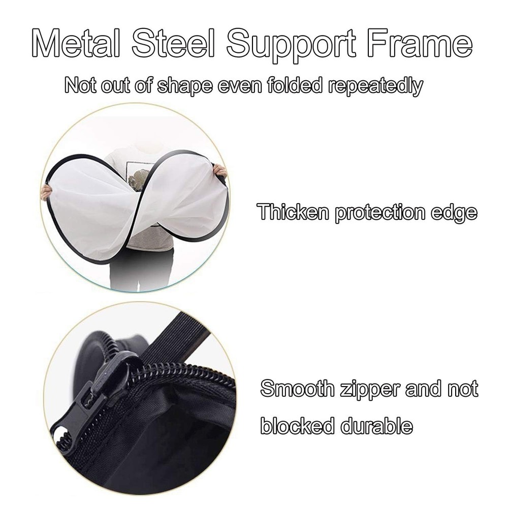 110cm/43" 7-in-1 Photography Reflector Light Diffuser Chroma Key Background