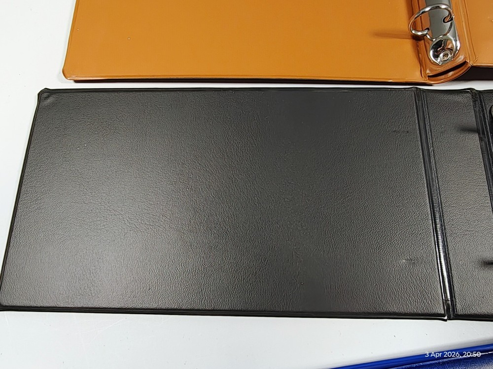 3 x ISLE OF MAN STAMP PRESENTATION PACK/COVERS BLUE 2-RING BINDERS, EXCELLENT