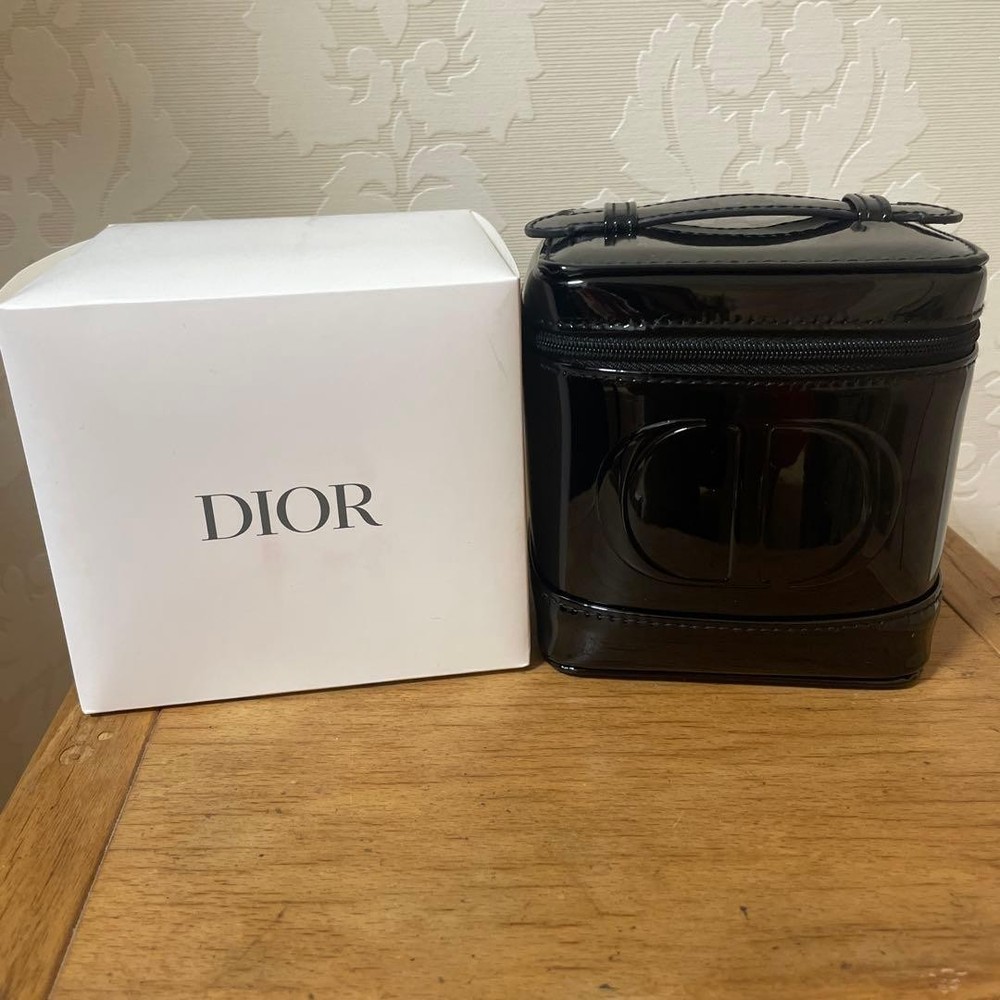 DIOR Novelty Vanity Pouch Case Black