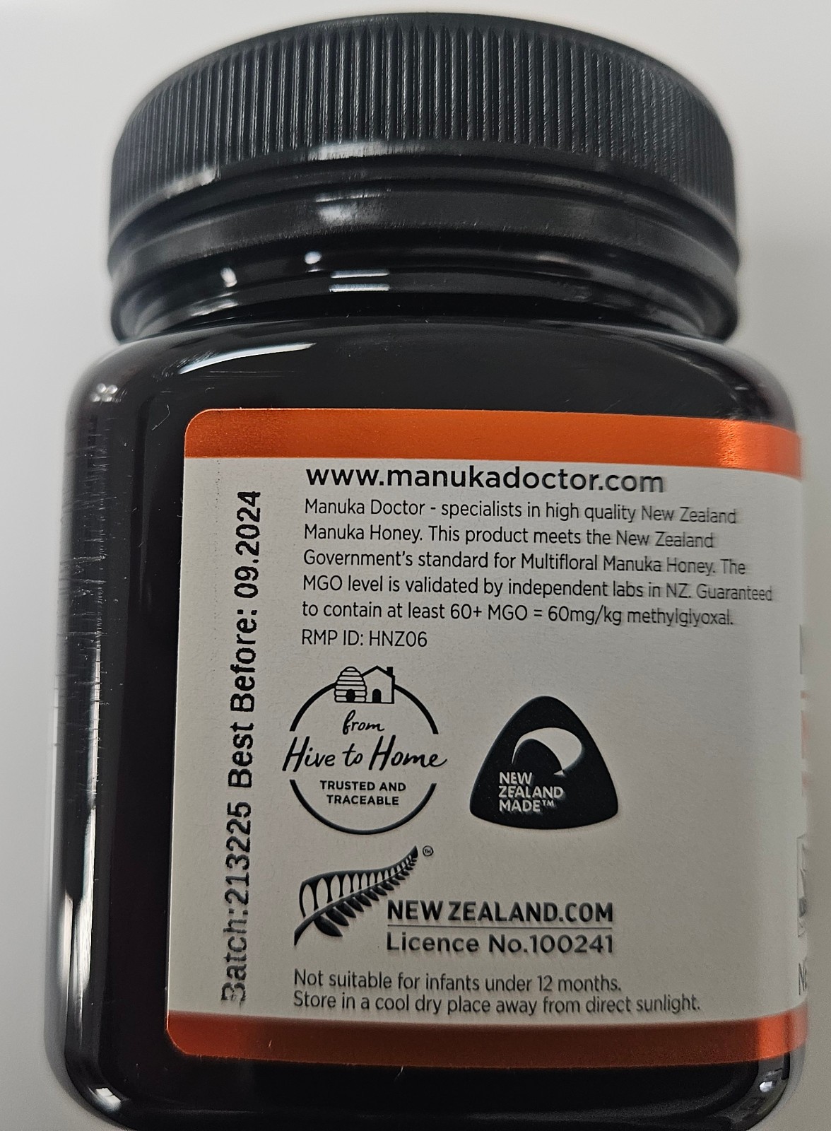 6 x MANUKA DOCTOR - MGO 60+ Manuka Honey Multifloral,100% Pure New Zealand Honey
