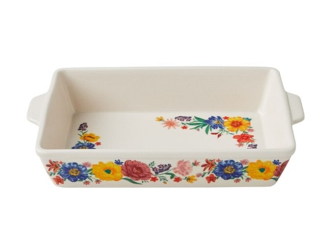 Pioneer Woman ~ BRILLIANT BLOOMS ~ Stoneware ~ Baking Pan ~ Casserole Dish