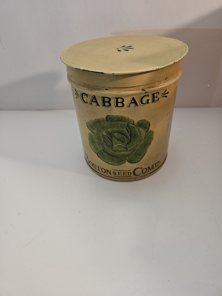 Boston Seed Compy Cabbage Metal Can India