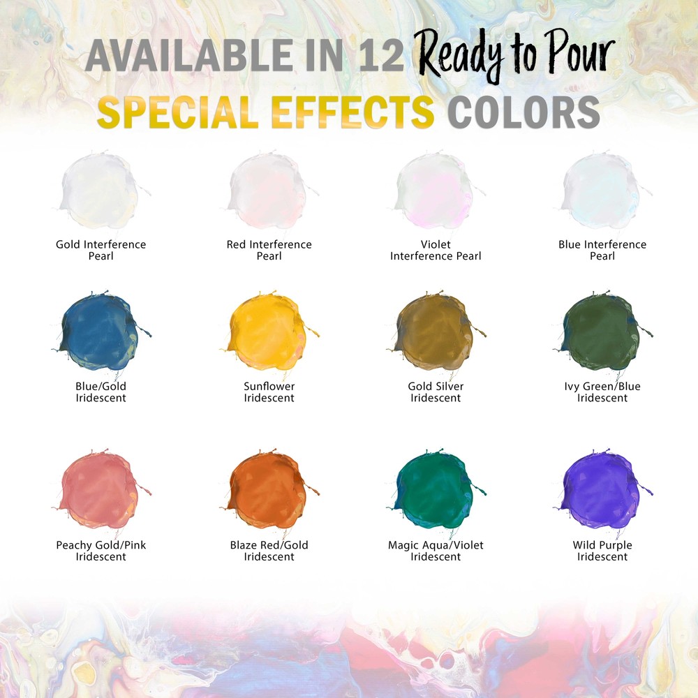 Violet Interference Pearl Special Effects Pouring Paint - Half Gallon Bottle