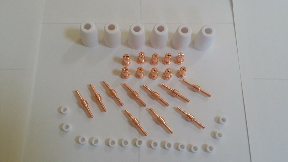 ACCURATE TOOLS Plasma Cutter Consumables 40pcs 50AMP Copper Extended ATPC52