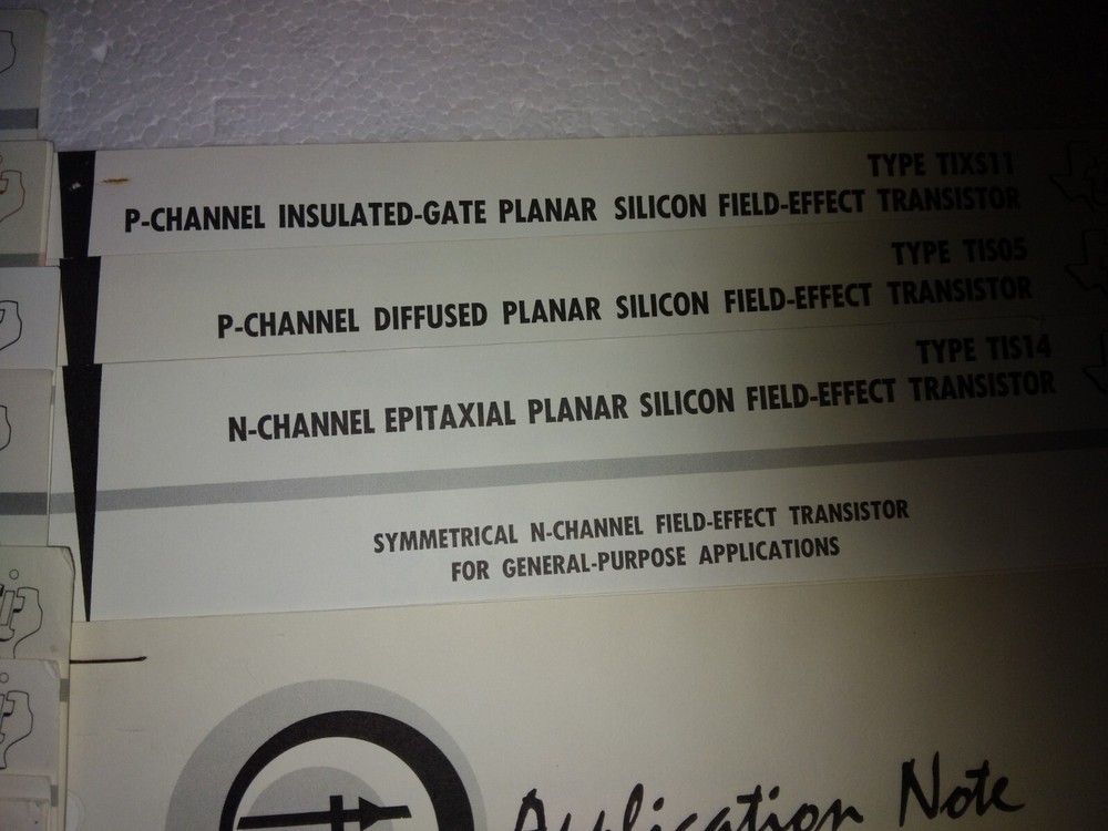 Texas Instruments FET Theory Study + Part Spec Performance Data 50+ Pages 1963