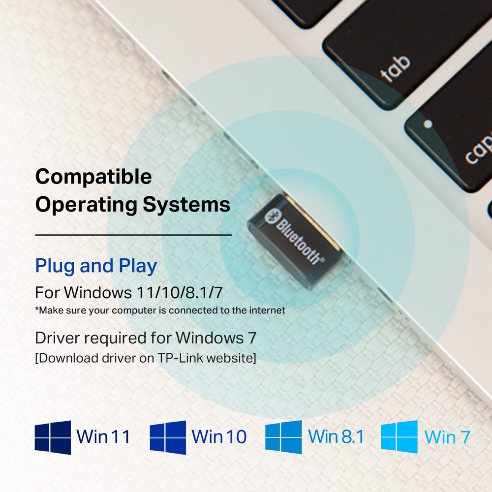 Bluetooth 5.3 USB Adapter UB500 Wireless for PC Laptop Plug and Play