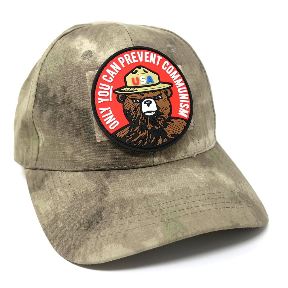 Only You Can Prevent Communism Bear Parody PVC Hook and Loop Patch
